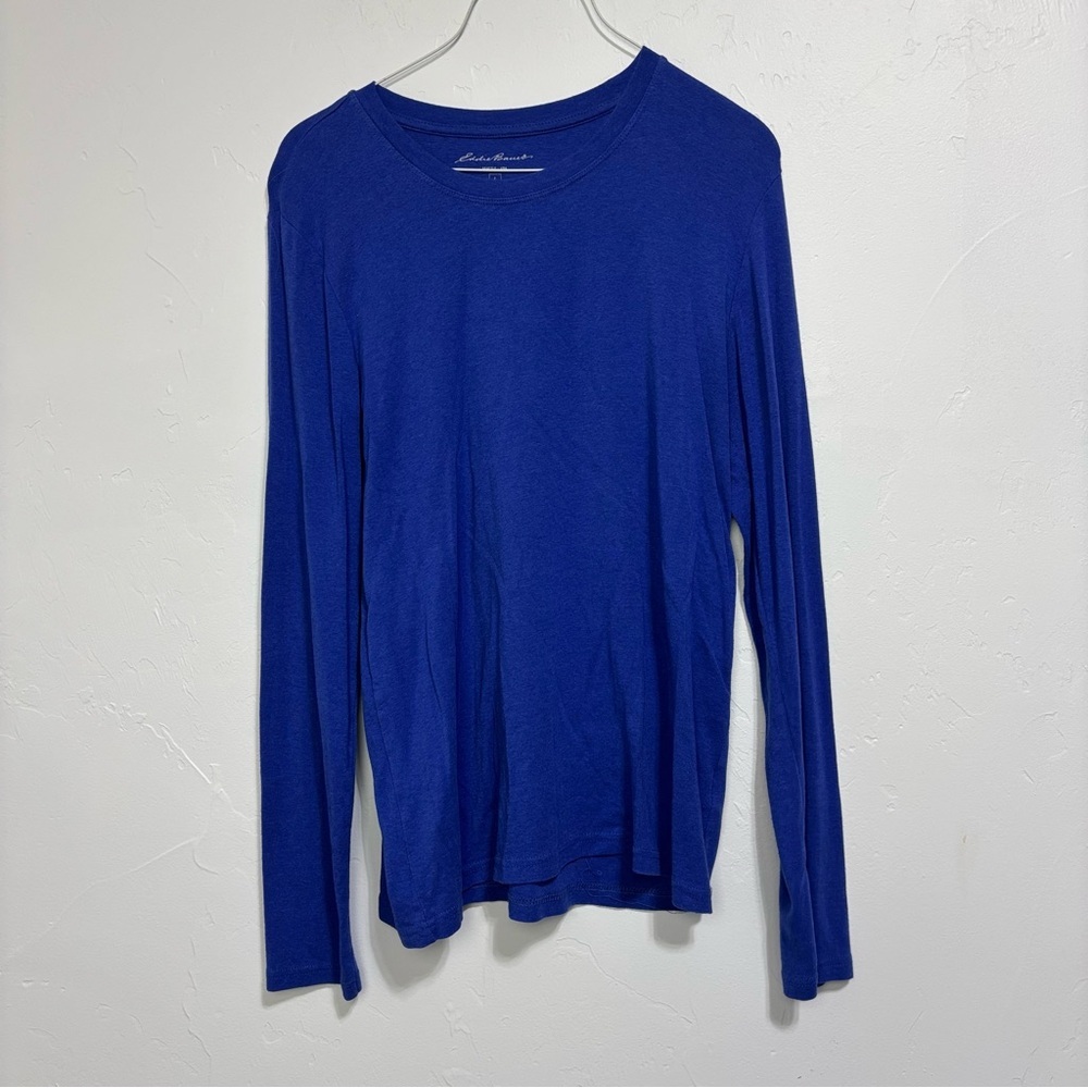 Eddie Bauer Women's Long Sleeve T Shirt Top Large Cotton Modal Spandex